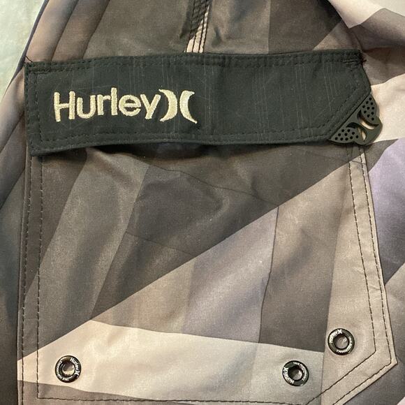 Hurley Phantom Geometric Design Board Shorts Size 32 - Picture 5 of 8